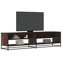 vidaXL Tv-bänk brun ek 180,5x40x46 cm konstruerat trä