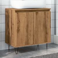 vidaXL Badrumsskåp artisan ek 58x33x60 cm konstruerat trä