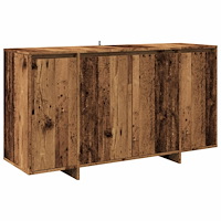 vidaXL Skänk gammalt trä 135x41x75 cm konstruerat trä