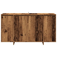 vidaXL Skänk gammalt trä 135x41x75 cm konstruerat trä