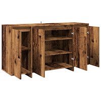 vidaXL Skänk gammalt trä 135x41x75 cm konstruerat trä