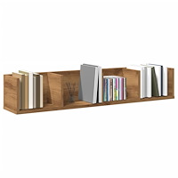 vidaXL CD-hylla artisan ek 100x18x18 cm konstruerat trä