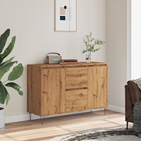 vidaXL Skänk ek 104x35x70 cm konstruerat trä