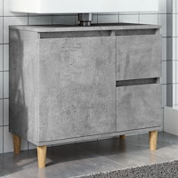 vidaXL Tvättställsskåp betonggrå 65x33x60 cm konstruerat trä