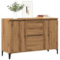 vidaXL Skänk artisan ek 102x35x70 cm konstruerat trä