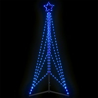 vidaXL LED julgran 483 LEDs blå 240 cm