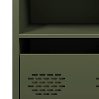 vidaXL Skänk olivgrön 68x39x73,5 cm kallvalsat stål