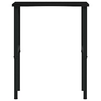 vidaXL Arbetsbänk mörkbrun 80x60x(71,5-98) cm massiv ek