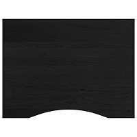 vidaXL Arbetsbänk mörkbrun 80x60x(71,5-98) cm massiv ek