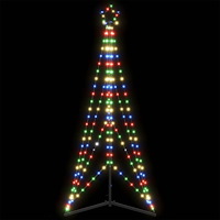 vidaXL LED julgran 363 LEDs flerfärgad 182 cm