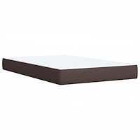 vidaXL Ramsäng med madrass mörkbrun 120x190 cm tyg
