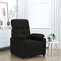 vidaXL Reclinerfåtölj svart tyg