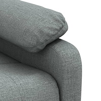 vidaXL Massagefåtölj mörkgrå tyg
