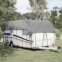 vidaXL Takskydd för husvagn grå 800x300 cm non-woven tyg