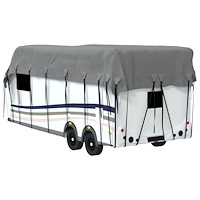 vidaXL Takskydd för husvagn grå 800x300 cm non-woven tyg