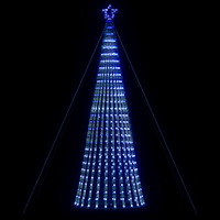 vidaXL LED julgran 1028 LED blå 403 cm