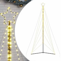 vidaXL LED julgran 615 LEDs varmvit 404,5 cm