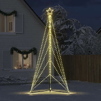 vidaXL LED julgran 615 LEDs varmvit 404,5 cm