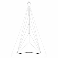 vidaXL LED julgran 615 LEDs varmvit 404,5 cm