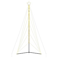 vidaXL LED julgran 615 LEDs varmvit 404,5 cm