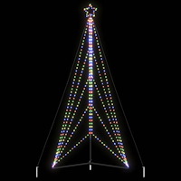 vidaXL LED julgran 615 LEDs flerfärgad 404,5 cm