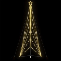 vidaXL LED julgran 861 LEDs varmvit 478 cm