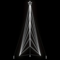 vidaXL LED julgran 861 LEDs kallvit 478 cm