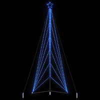 vidaXL LED julgran 861 LEDs blå 478 cm