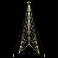 vidaXL LED julgran 861 LEDs flerfärgad 478 cm