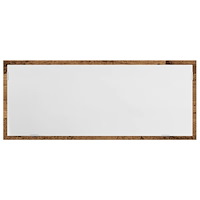 vidaXL Badrumsspegel med LED åldrat trä 100x8,5x37 cm konstruerat trä