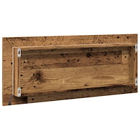 vidaXL Badrumsspegel med LED åldrat trä 100x8,5x37 cm konstruerat trä