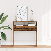 vidaXL Konsolbord åldrat trä 78x30x80 cm konstruerat trä