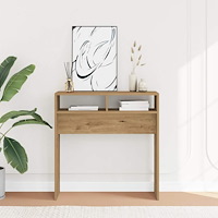 vidaXL Konsolbord artisan ek 78x30x80 cm konstruerat trä