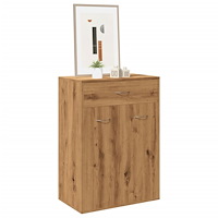 vidaXL Skoskåp artisan ek 60x35x84 cm konstruerat trä