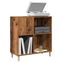 vidaXL Stereobänk åldrat trä 84,5x38x89 cm konstruerat trä