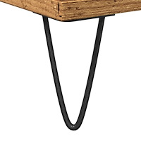 vidaXL Badrumsskåp åldrat trä 30x30x190 cm konstruerat trä