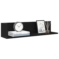 vidaXL Vägghyllor 2 st svart 75x16,5x16,5 cm konstruerat trä