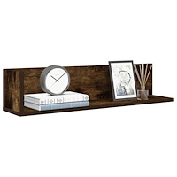 vidaXL Vägghyllor 2 st rökfärgad ek 75x16,5x16,5 cm konstruerat trä