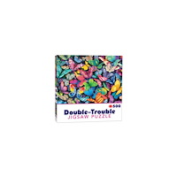 Cheatwell Games Dubbelsidigt Pussel Double Trouble Butterflies 500 b