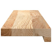 vidaXL Fönsterbänkar 2 st obehandlad 80x15x2 cm massiv ek