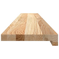 vidaXL Fönsterbänkar 2 st obehandlad 120x20x2 cm massiv ek