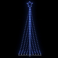 vidaXL LED julgran 447 LED blå 249 cm