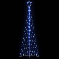 vidaXL LED julgran 495 LEDs blå 300,5 cm