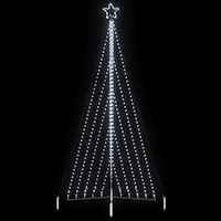 vidaXL LED julgran 570 LEDs kallvit 399 cm