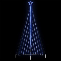 vidaXL LED julgran 570 LEDs blå 399 cm