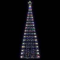 vidaXL LED julgran 550 LEDs färgglada 304 cm