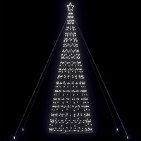 vidaXL LED julgran 1534 LEDs kallvit 503 cm