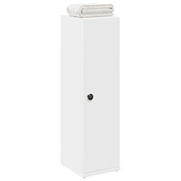 vidaXL Badrumsskåp med rullhållare vit 20,5x22x72 cm