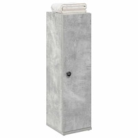 vidaXL Badrumsskåp med rullhållare betonggrå 20,5x22x72 cm