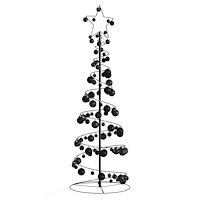 vidaXL LED julgran med julgranskulor 100 LED varmvit 150 cm